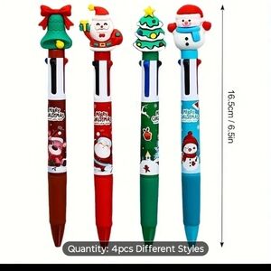 Christmas Themed Novelty Pens Set